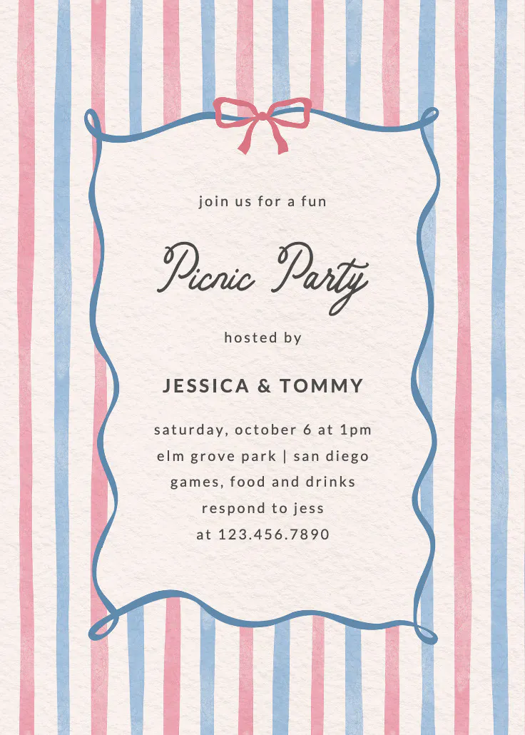 Simple duo tone - party invitation